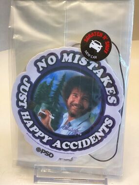 💕5/25💕Bob Ross "No Mistakes Just Happy Accidents" Air Freshener